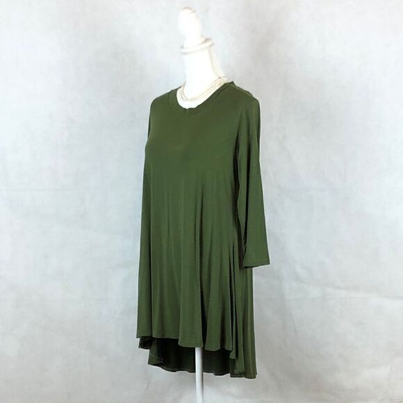 Anne French Hunter Green Shift Dress - Picture 4 of 5